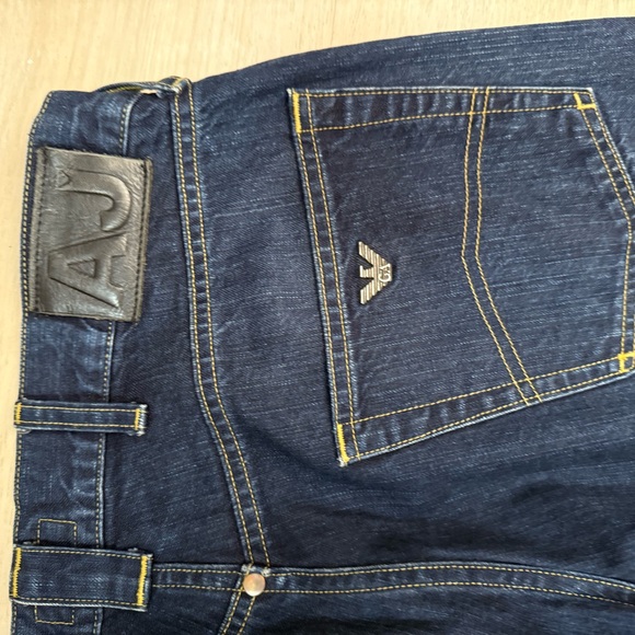 Men's Authentic Armani Jeans jeans grey dark blue regular fit size 36 length 30 - Picture 6 of 6